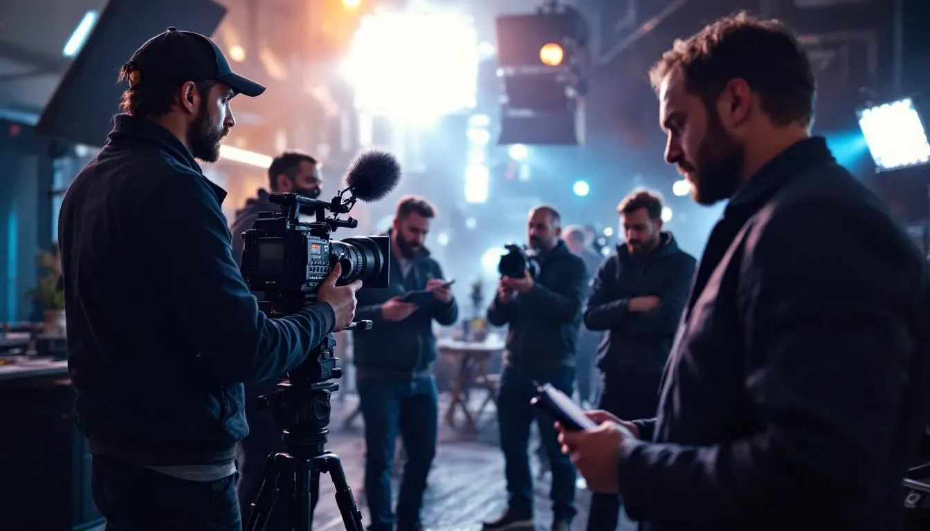 Film crew on set in Turkey
