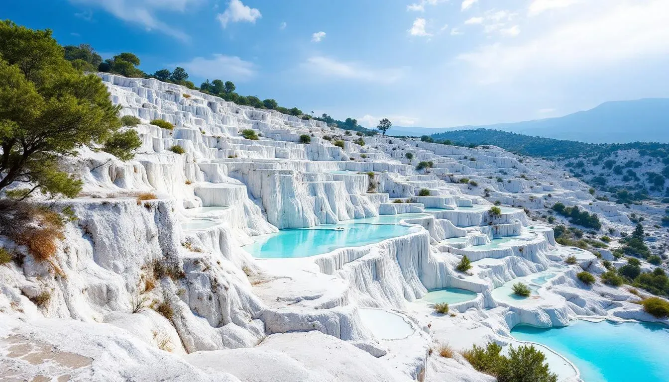 Pamukkale travertines - filming location in Turkey
