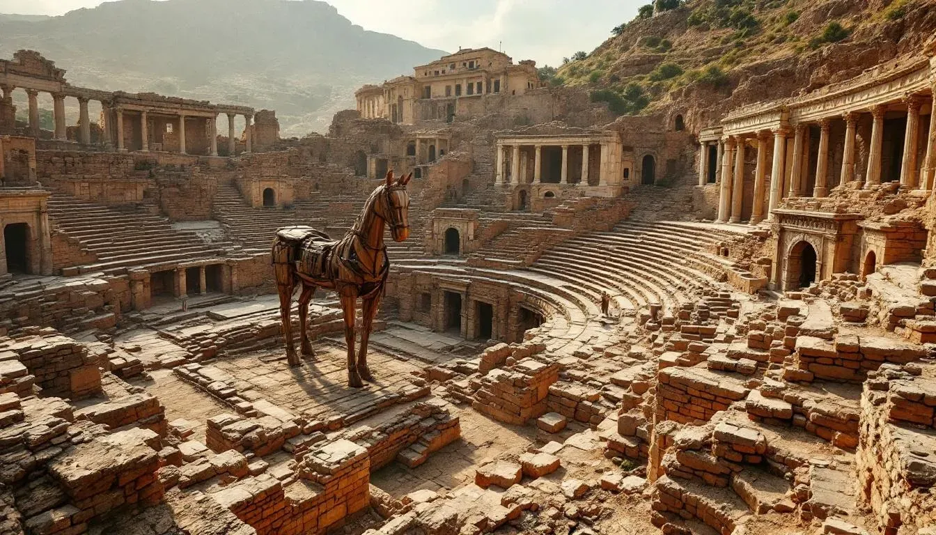 Troy Ruins - filming location in Turkey